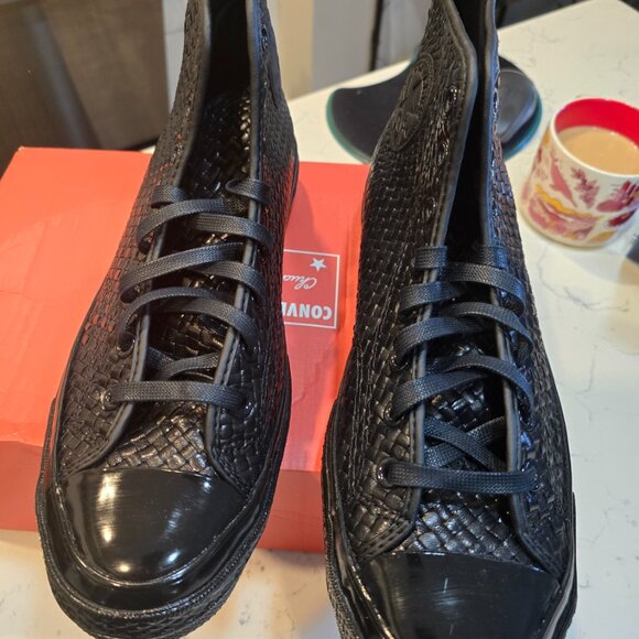 CONVERSE Chuck 70 Woven Leather A14450C 2025 RARE Black Men's High Top Size 10 - Picture 5 of 16